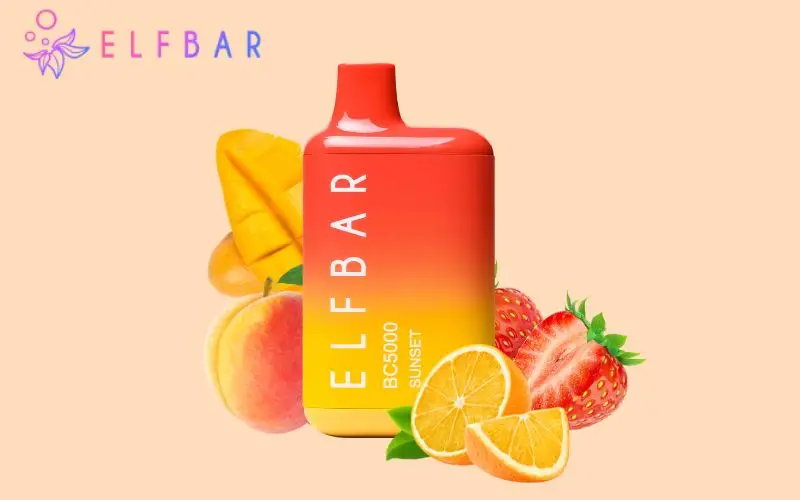 Best Elf Bar 5000 Flavours: Elf Bar Sunset Flavour