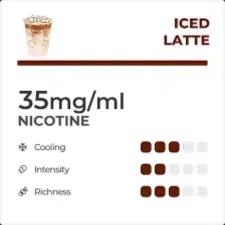 RELX flavours review iced latte