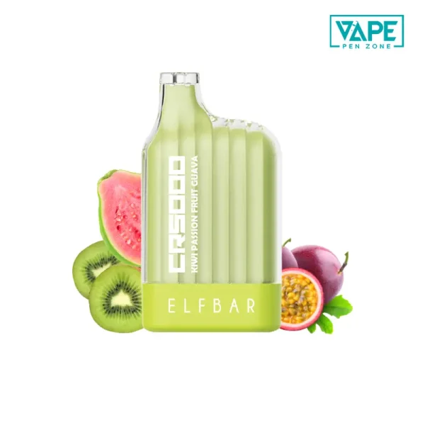 Kiwi Passion Fruit Guava Elf Bar CR5000 Puffs