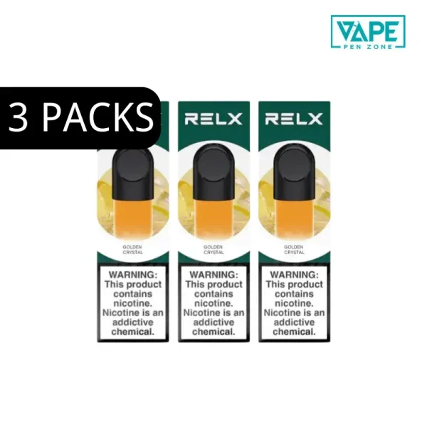 RELX Infinity Pod Golden Crystal Bundle - 3 Packs