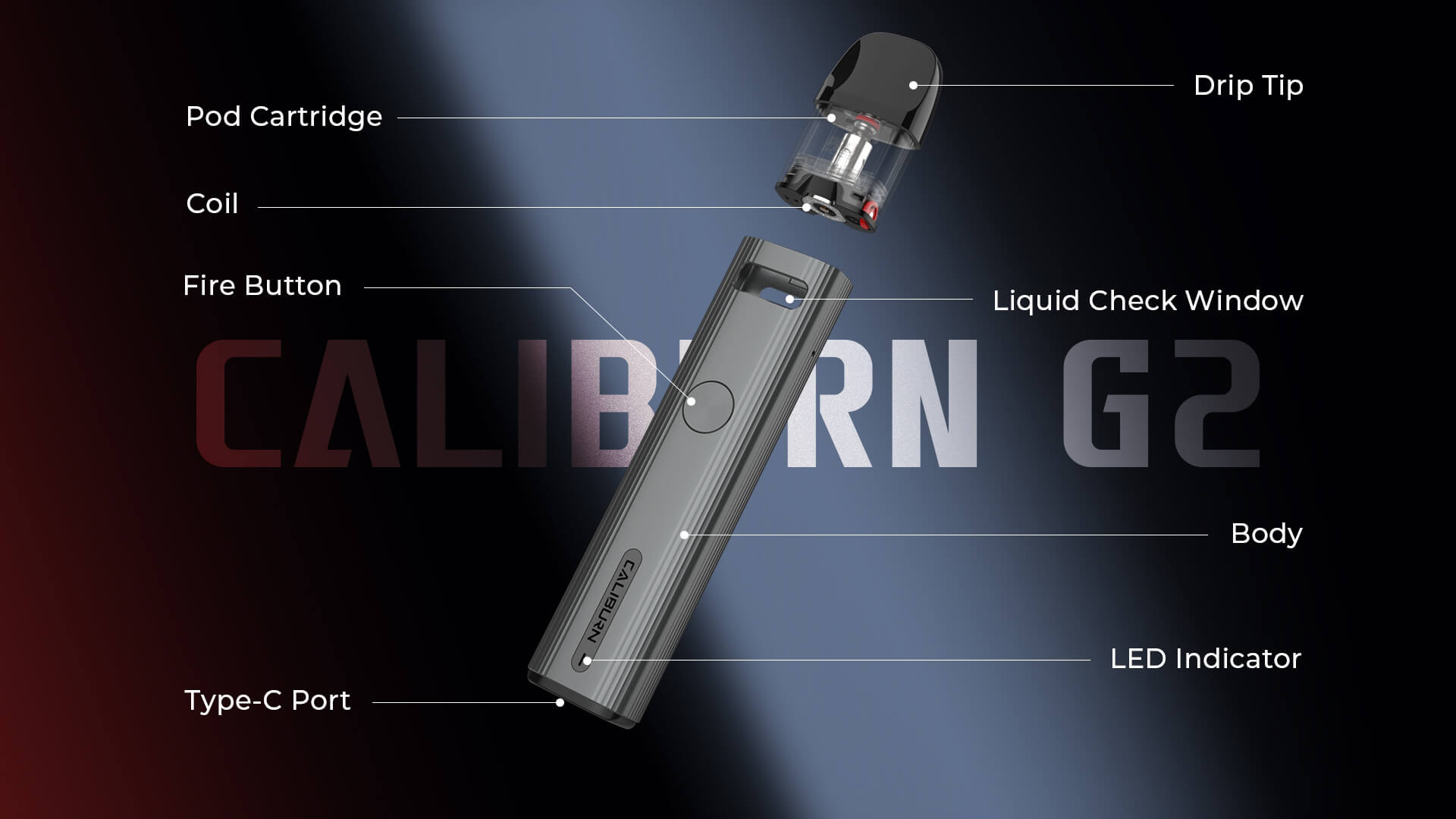 uwell caliburn g2 product description 2